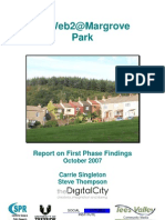 Myweb2@Margrove Park: Report On First Phase Findings