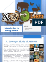 Lecture 1 Introduction to Living Animal