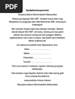 CONTOH undangan umrah