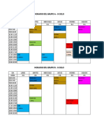 Horarios Por Grupo Ii Ciclo 2018 Ii PDF