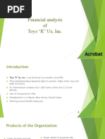 Financial analysis of- Toys “R” Us, Inc.