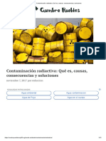 Contaminación Radiactiva - Qué Es, Causas, Consecuencias y Soluciones