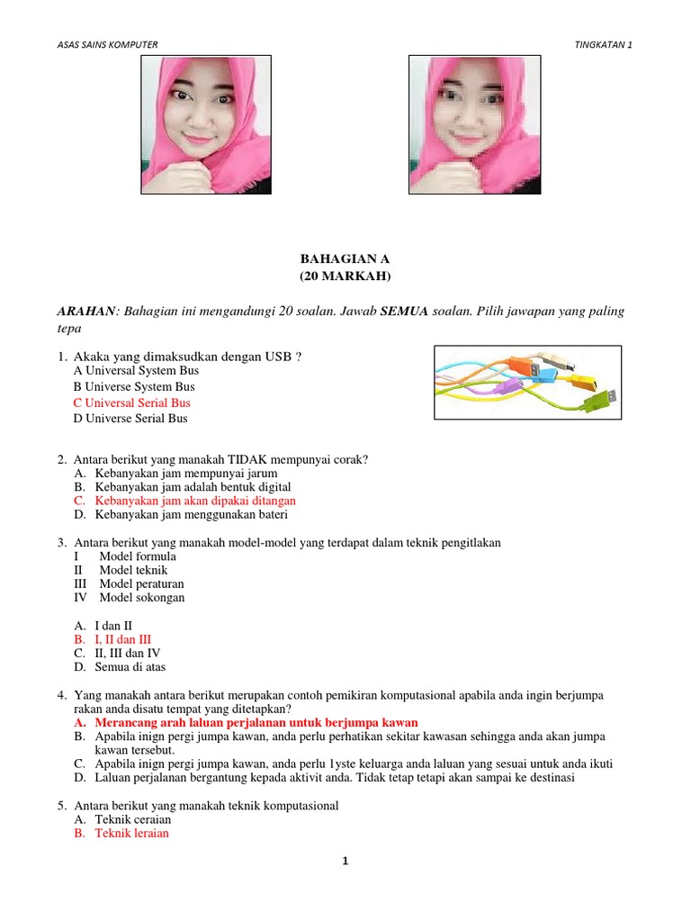 Jawapan Soalan Objektif Ask F1 Akhir Tahun 2017 Pdf