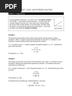 Direct and Inverse Variation PDF