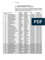 Nomina Admisión 7° 2019 - Admitidos