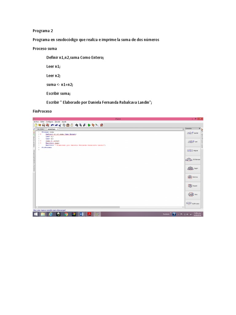 Programa 2 | PDF | Programación de computadoras | Enseñanza de matemática