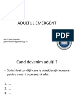 Adultul emergent - seminar introducere in psihologie_drept.ppt