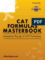 CAT Formulas Masterbook Summary