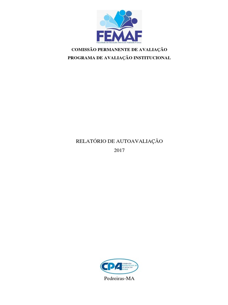 Relatório Cpa 2017 Femaf, PDF, Desenvolvimento econômico