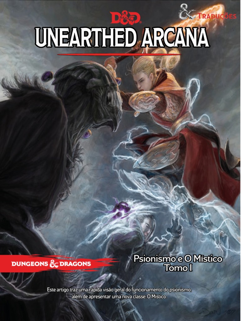 D&D 5E Unearthed Arcana Psionismo e O Místico Tomo I Biblioteca