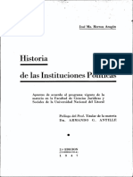 Historia de Las Instituciones Políticas - Herrou Aragón, José Ma.