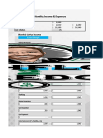 Monthly Income & Expenses