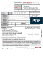 South Carolina Voter Registration Mail Application 