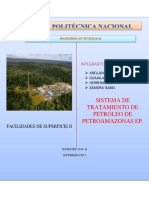 Facilidades de Superficie II Sistema de Tratamiento de Petroleo de Pam