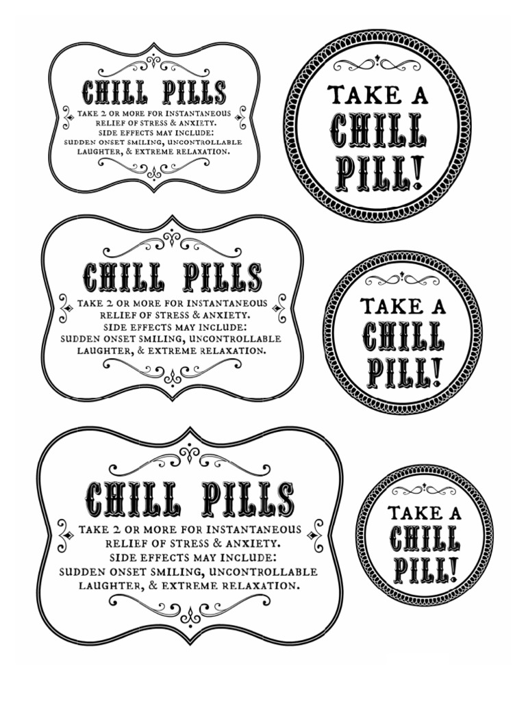 chillpillsprintable thinkingcloset | pdf