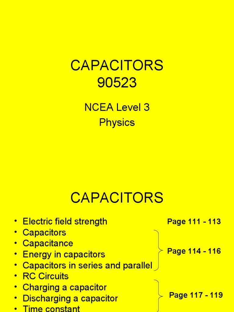 Understanding Capacitors in Physics | PDF | Electronics | Capacitor