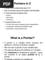 Pointers and Memory