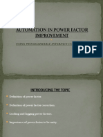 Automation in Power Factor Improvement