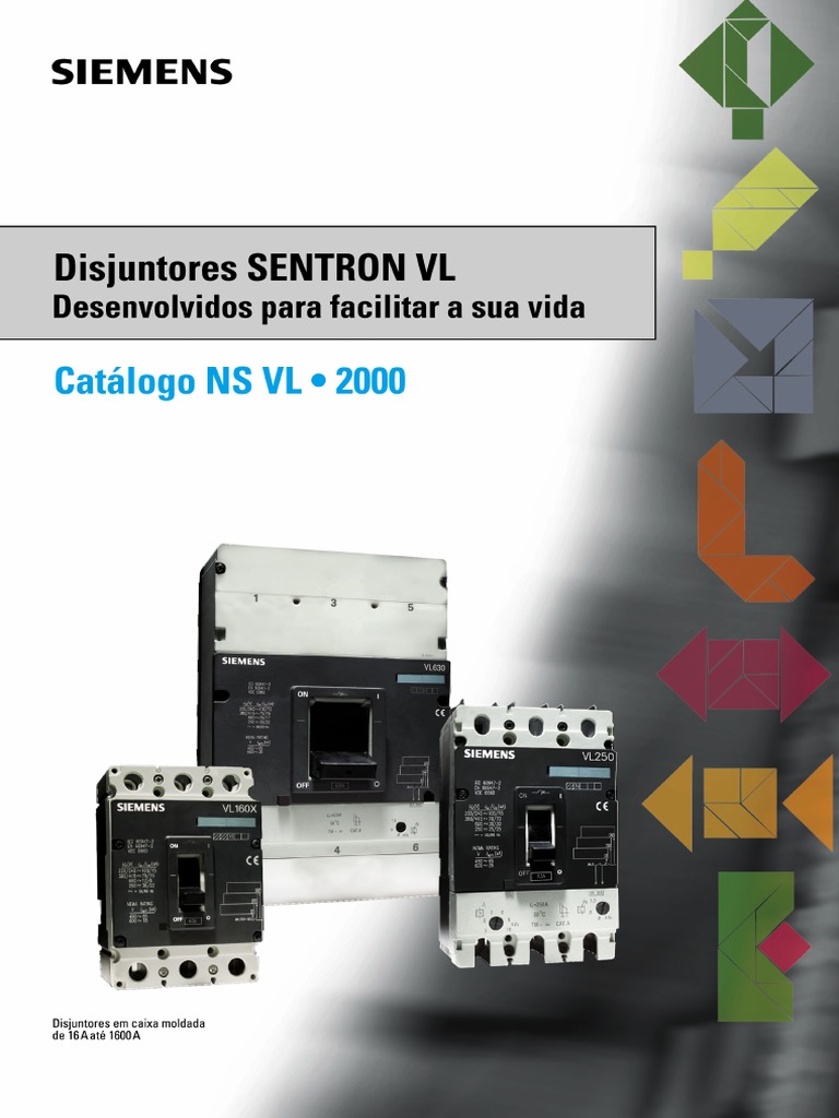 Disjuntores - Catálogo Sentron VL | PDF | Eletromagnetismo | Eletricidade