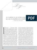 1996 - A Família Patriarcal e Suas Funções Econômicas - Florestan Fernandes PDF