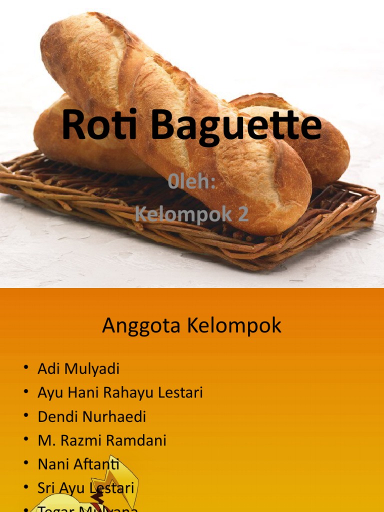 Sejarah dan Cara Membuat Roti Baguette | PDF