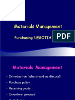Materials Management: Purchasing NEGOTIATION