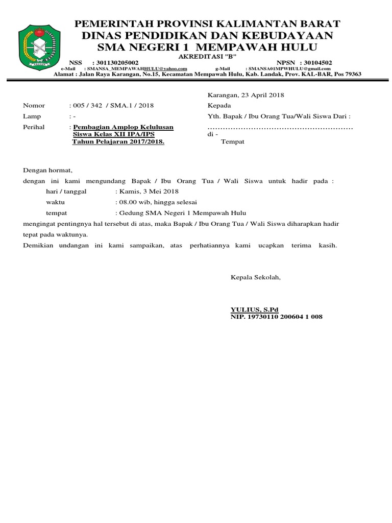 Undangan Kelulusan Ok