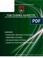 The PUMBA Gazette - September '10 Edition