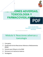 Reacciones Adversas, Toxicología y Farmacovigilancia PDF