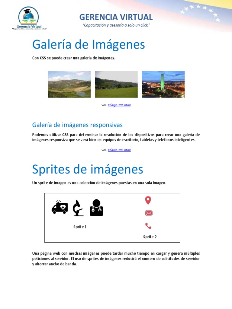 11 Galerias De Imagenes Y Sprite De Imagenes En Css Hojas De Estilo En Cascada Hipervinculo