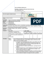 Plan. Autonomia C. Proyecto de Vida. 10 A 21 de Sep. 18