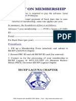 Policy on IECEP Membership