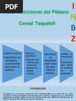 Presentacion de Valor Nutricional Del Plátano