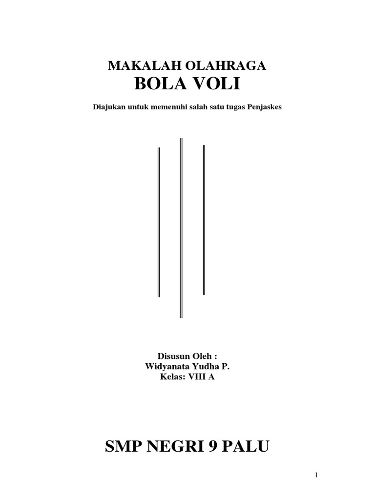 Makalah Sejarah Bola Voli Contoh Makalah