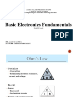 Basic Electronics Fundamentals: School of Engineering and Information Technology Education