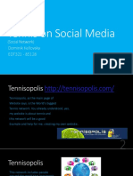 Tennis On Social Media: (Social Network) Dominik Kellovsky EDT321 - 85128
