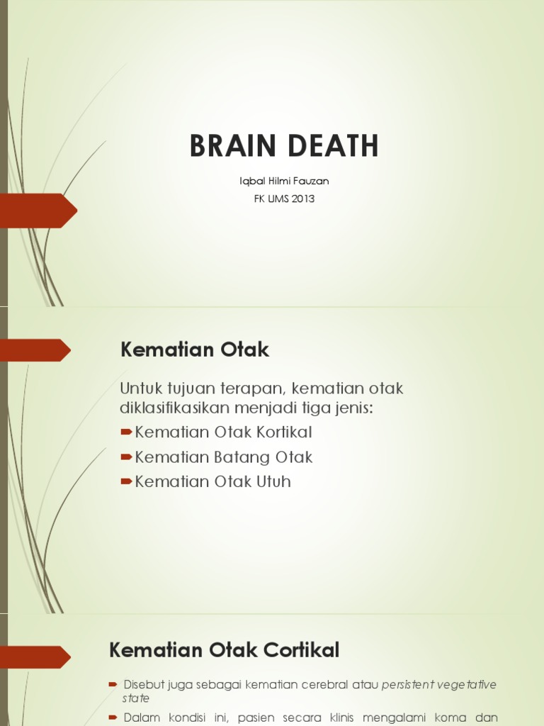 Definisi dan Jenis Kematian Otak | PDF