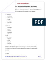 List of 100 - Practice English Questions - Download in PDF (With Answers)