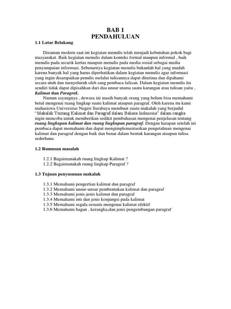 Makalah B Indo Kalimat Dan Paragraf 11 Docx