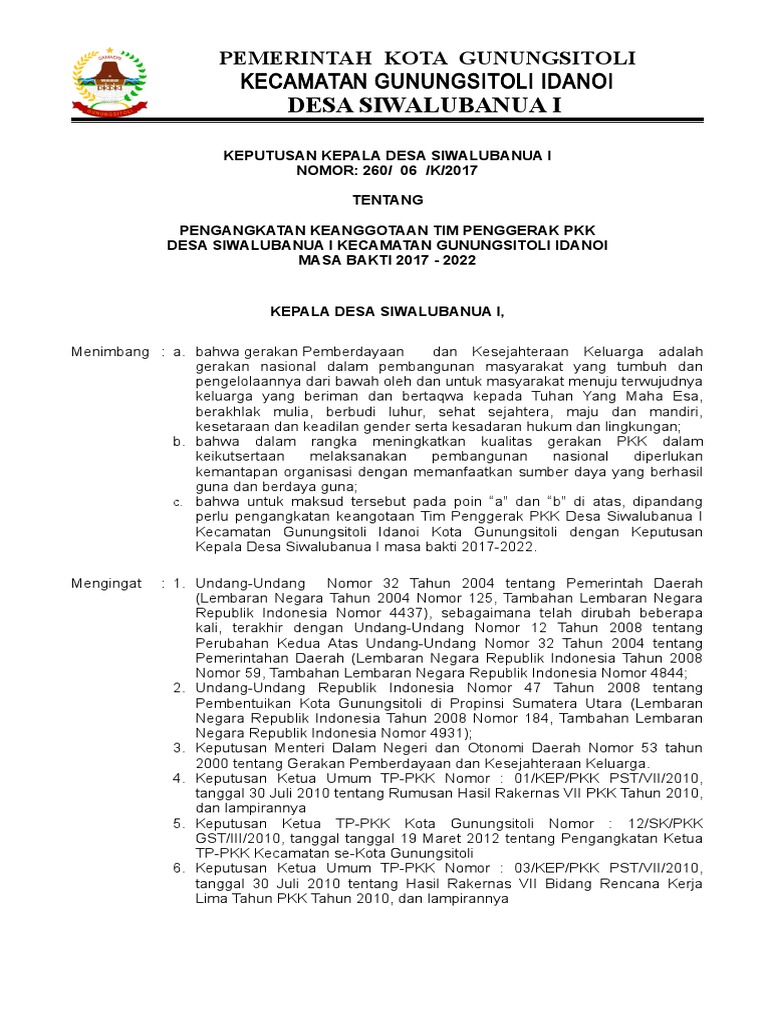 Contoh Sk Pkk – Beinyu.com