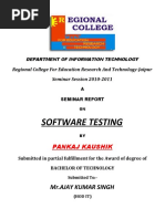 Software Testing: MR - Ajay Kumar Singh