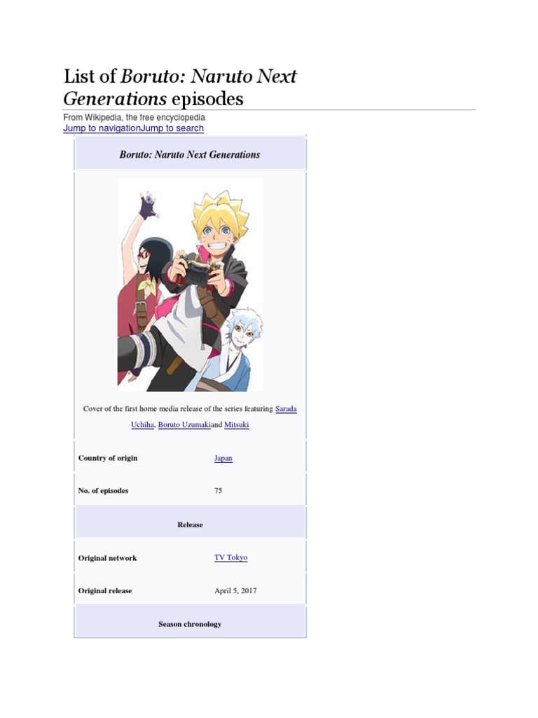 Naruto Shippuden Movie 8: Boruto, Anime Database Wiki