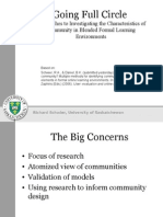 Going Full Circle Approaches to Investigating the Characteristics of Community in Blended Formal Learning Environments