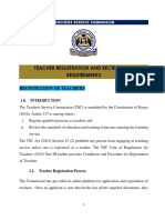 Teacher Registration and Recruitment Requirements PDF