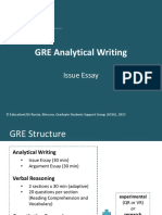 GRE Analytical Writing - Issue Essay