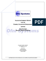 Validation Summary Report Template PDF