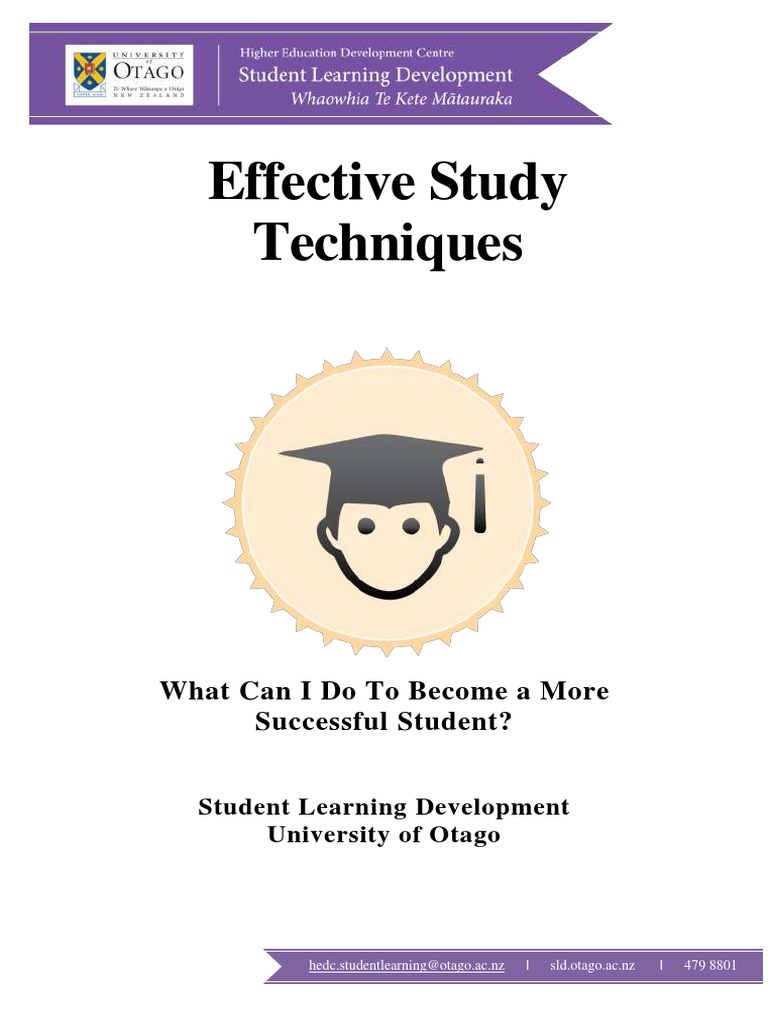 Effective Study Techniques for Students | PDF | Lecture | Reading (Process)