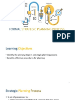 Formal Strategic Planning Process