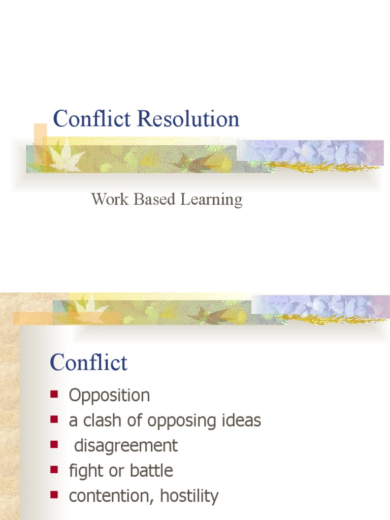 Effective Conflict Resolution Strategies | PDF | Career & Growth