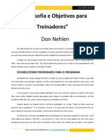 Filosofia e Objetivos para Treinadores